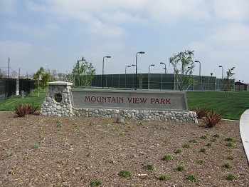 mountain view park sign